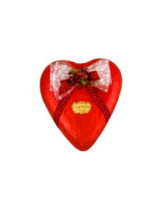 Cuore stagnolato rosso medio fondente